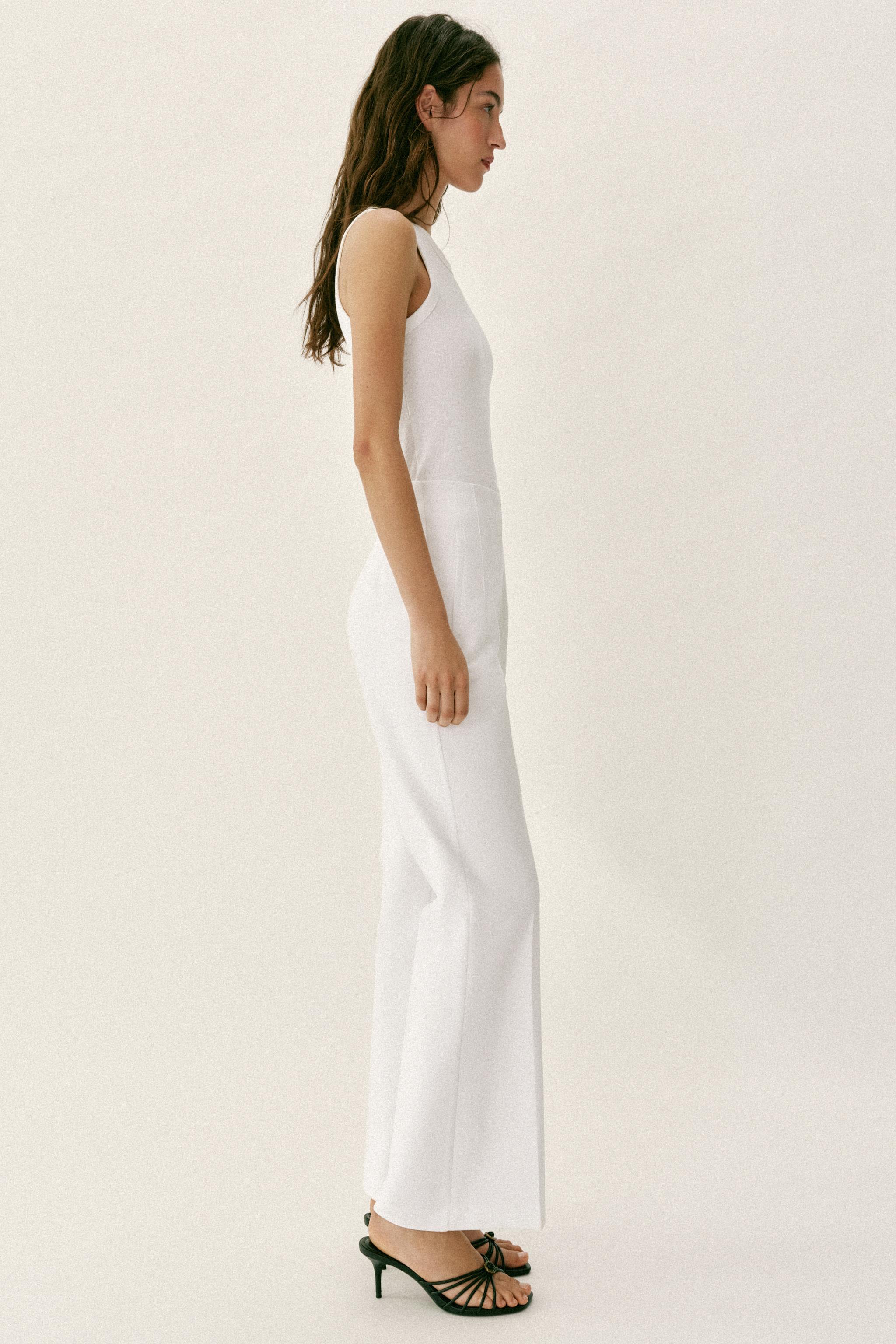 HIGH-WAISTED PANTS WITH BACK ZIP